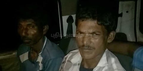ஆந்திராவில் செம்மரங்களை வெட்டியதாக  2 தமிழர்கள் கைது