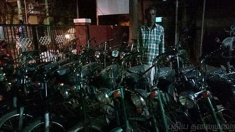 TVS XL வாகனத்தை மட்டுமே திருடும் பலே திருடன்
