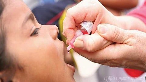 இன்று 2ம் கட்ட போலியோ சொட்டு மருந்து முகாம்