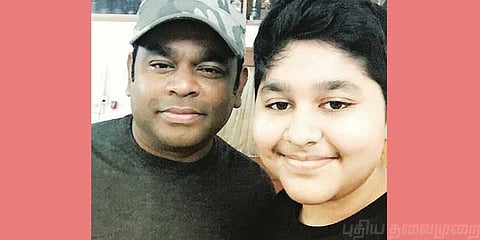 இரண்டு தேசிய விருதுக்காக ரஹ்மானை வாழ்த்திய மகன் 