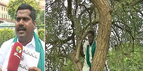 நீதியை நிலைநாட்ட விவசாயி டெல்லியில் தற்கொலை முயற்சி 