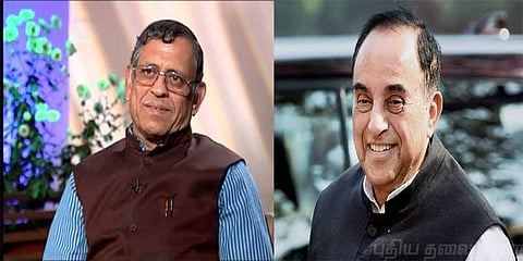 குருமூர்த்தி V/S சுப்ரமணிய சாமி: தொடரும் ‘ட்விட்டர் யுத்தம்’ 