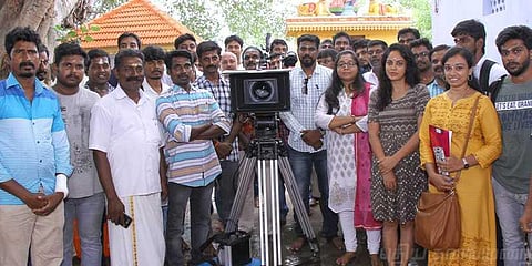 ஏழு வயது ஆண் குழந்தைக்கு அம்மாவாக நடிக்கும் நந்திதா 