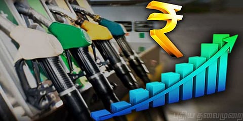 புதிய உச்சத்தை நெருங்கும் பெட்ரோல் விலை....!