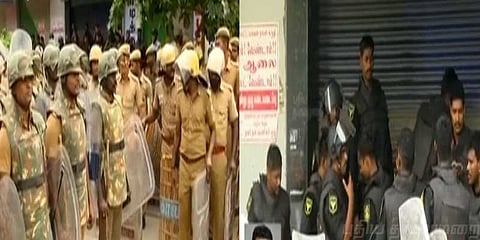 தூத்துக்குடியில் கமாண்டோ படை அணிவகுப்பு