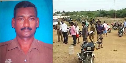 கல்லால் அடித்துகொல்லப்பட்ட முதுநிலை காவலர் : போலீஸ் தீவிர விசாரணை 
