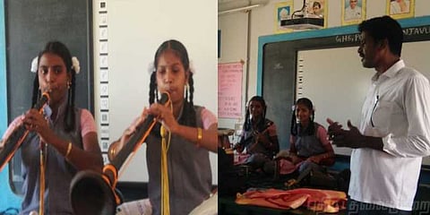 “வகுப்பறையில் மிருதங்கம்; நாதஸ்வர கச்சேரி” - மாணவர்களை ஊக்குவிக்கும் புதுமை ஆசிரியர்  