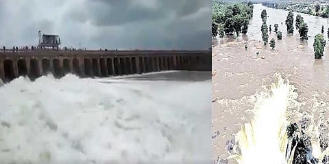 கனமழை எதிரொலி ! காவிரியில் நீர் திறப்பு அதிகரிப்பு