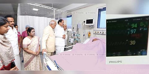 கருணாநிதி உடல் நிலை எப்படி இருக்கிறது? - புகைப்படம் சொல்லும் தகவல்கள் 