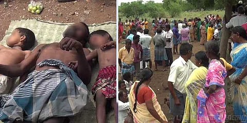 மனைவி இல்லாத சோகம் ! குழந்தைகளுடன் தூக்கில் தொங்கிய தந்தை   