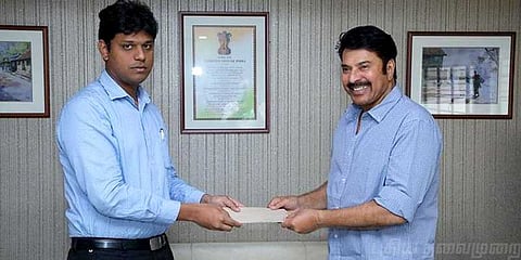 மலையாள ரசிகர்கள் கடும் எதிர்ப்பு எதிரொலி ! நிவாரண நிதி கொடுத்த மம்மூட்டி, துல்கர்