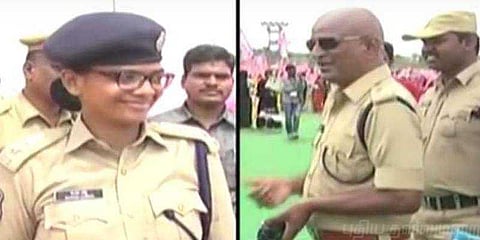 எஸ்.பியான தனது மகளுக்கு சல்யூட் அடித்த துணை ஆணையர்!