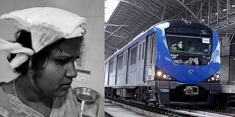 மெட்ரோ ரயில் நிலையத்தில் விபத்து: ஒருவர் படுகாயம்