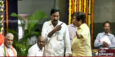 கிரண்பேடியிடம் கடும் வாக்குவாதம் நடத்திய அதிமுக எம்எல்ஏ - பரபர வீடியோ