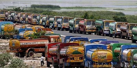 தண்ணீர் லாரிகள் போராட்டம் வாபஸ்