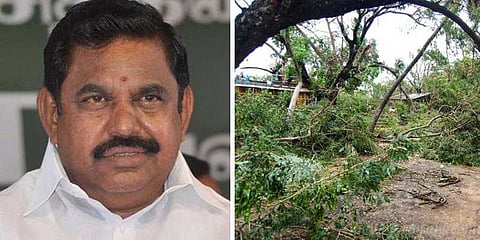 ‘கஜா’ பாதிப்புகளை நாளை ஹெலிகாப்டரில் பார்வையிடும் முதல்வர்