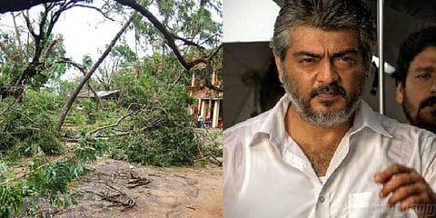 ‘கஜா’நிவாரண நிதிக்கு அஜித் ரூ.15 லட்சம் 
