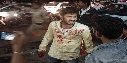 போலீஸ் முன்பே நடுரோட்டில் கறிக்கடைக்காரர் குத்தி கொலை 