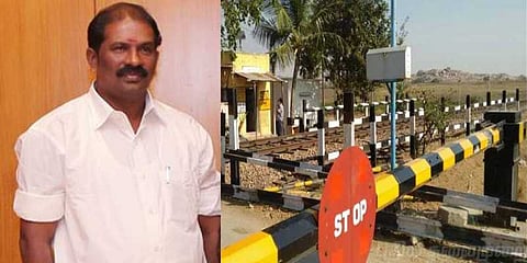 ரயில்வே ஊழியரை அதிமுக எம்பி தாக்கியதாக புகார்