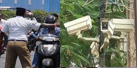 புத்தாண்டில் உதவிய சிசிடிவி கேமரா : போக்குவரத்து விதிகளை மீறியவர்கள் மீது வழக்குப்பதிவு 