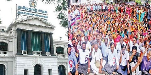 தலைமைச் செயலகத்தில் 8 அரசு ஊழியர்கள் பணி இடைநீக்கம்