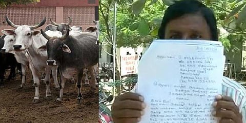 “கமிஷனர் சார் மாட்டைக் காணும்” - பரபரப்பை ஏற்படுத்திய பால் வியாபாரி