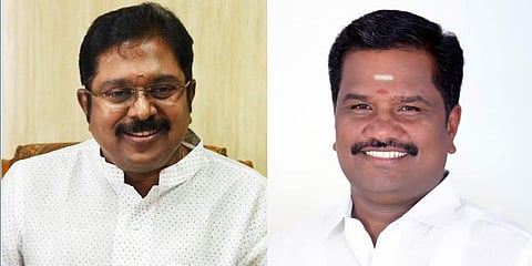 டிடிவி தினகரன்  வேட்பாளர் மீது வழக்குப்பதிவு