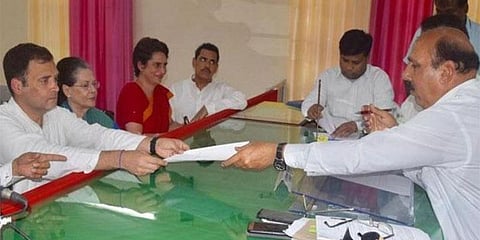 அமேதியில் வேட்பு மனுத்தாக்கல் செய்தார் ராகுல் காந்தி 