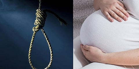கணவர் இழப்பை தாங்க முடியாமல் தூக்கிட்டு கொண்ட கர்ப்பிணி பெண் 