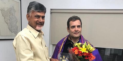 பாஜக ஆட்சி அமைப்பதை‌ தடு‌க்க சந்திரபாபு நாயுடு தீவிரம் 