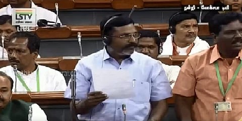 நீட் மற்றும் தண்ணீர் பிரச்னை - மக்களவையில் குரல் கொடுத்த திருமாவளவன்