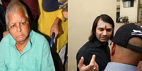 லாலு பிரசாத் யாதவை சந்தித்த தேஜ் பிரதாப் யாதவ் 