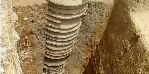 திருவள்ளூரில்  58 அடுக்குகள் கொண்ட சங்ககால கிணறு கண்டுபிடிப்பு !