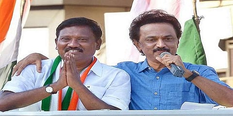 'கட்சியில் இருந்து நீக்கப்பட திமுகதான் காரணம்' - கராத்தே தியாகராஜன் 