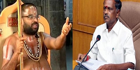  ‘ஆகம விதியே பின்பற்றப்படும்’ - அத்திவரதர் குறித்து ஜீயருக்கு அமைச்சர் பதில்