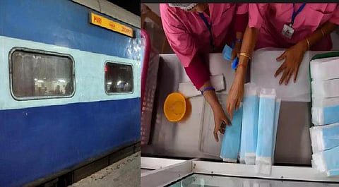 உரிய நேரத்தில் நாப்கின் கொடுத்து உதவிய ரயில்வே நிர்வாகம் - மக்கள் பாராட்டு 