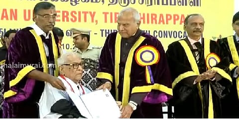 91 வயதில் முனைவர் பட்டம் பெற்ற முதியவர் 