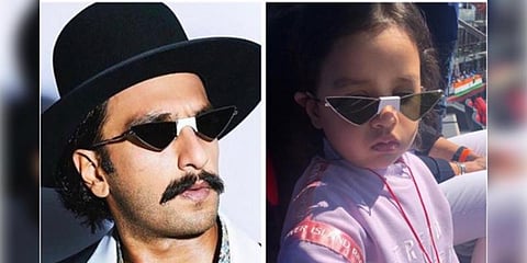 “என் கிளாஸை ஏன் ரன்வீர் போட்டிருக்காரு” - தோனி மகளின் சேட்டை