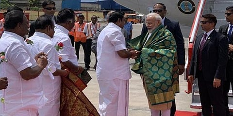 “தமிழ்நாட்டிற்கு வந்ததில் மகிழ்ச்சி” - மோடி தமிழில் ட்வீட் 