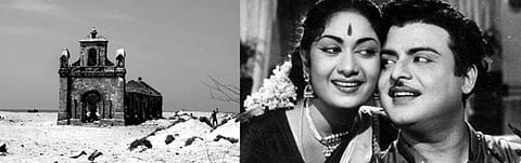 தனுஷ்கோடி புயலும்.,  ஜெமினி கணேஷன் - சாவித்திரியும்.