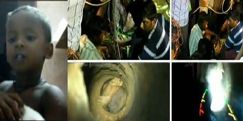 ஆழ்துளை கிணற்றில் விழுந்த குழந்தை - 13 மணி நேரத்திற்கும் மேல் நீடிக்கும் மீட்புப்பணி