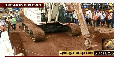 குறுக்கிடும் பாறைகள்: தாமதமாகும் குழி தோண்டும் பணி!