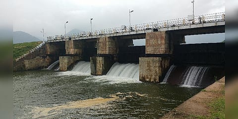 மஞ்சளாறு அணையில் இருந்து நீர்‌ திறப்பு - விவசாயிகள் மகிழ்ச்சி