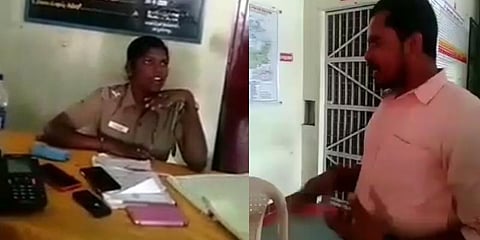 “நீ கலெக்டரிடம் கூட சொல்லு; எனக்கு பயம் இல்ல” - வீடியோவில் சிக்கிய பெண் எஸ்.ஐ.,