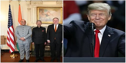 அமெரிக்க அதிபரை சந்தித்த ராஜ்நாத் சிங், ஜெய்சங்கர் !