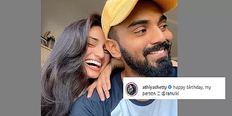 'Happy birthday, My person’':   கேஎல் ராகுலை வாழ்த்தி அதியா ஷெட்டி இன்ஸ்டாவில் பதிவு