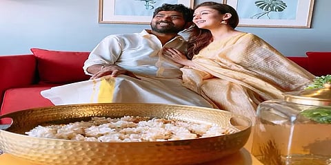 காதலரோடு ஓணம் பண்டிகையைக் கொண்டாடிய நயன்தாரா