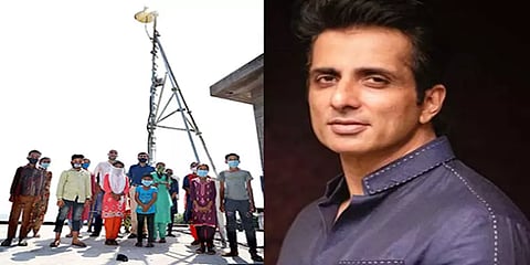 “இனி அவர்கள் மரத்தில் ஏற வேண்டாம்”-மாணவர்களுக்காக செல்போன் டவர் அமைத்த சோனு சூட்