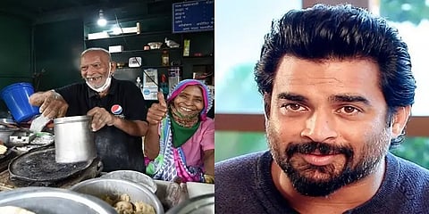 ”பாபாகா தாபா” தாத்தா பரபரப்பு புகார்... யூட்யூபர்-க்கு  ஆதரவாக நடிகர் மாதவன் ட்வீட்