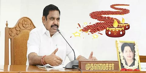 ராஜஸ்தான், ஒடிசாவில் பட்டாசு வெடிக்க தடையை நீக்குக: முதல்வர் பழனிச்சாமி கோரிக்கை